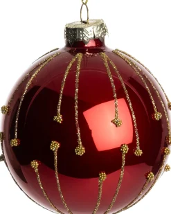 Intratuin kerstbal Ballymote rood D 8 cm