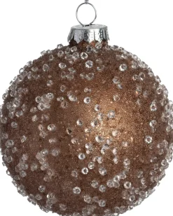 Intratuin kerstbal Banagher bruin D 8 cm