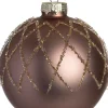 Intratuin kerstbal Belmullet roze D 8 cm