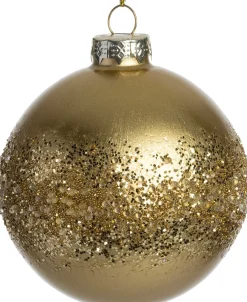 Intratuin kerstbal Bettystown goud D 8 cm