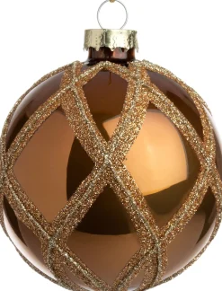 Intratuin kerstbal Bilina goud D 8 cm