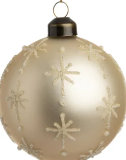 Intratuin kerstbal Binche goud D 8 cm