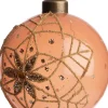 Intratuin kerstbal Blain bloem lichtoranje D 8 H 8 cm
