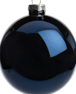 Intratuin kerstbal blauw D 10 cm 4 stuks