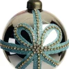 Intratuin kerstbal Bodi goud strass strik D 8 cm