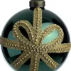 Intratuin kerstbal Bodi groen strass strik D 8 cm