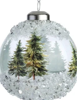Intratuin kerstbal Borna transparant D 8 cm
