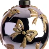 Intratuin kerstbal Bo strikjes roze / goud D 10 cm