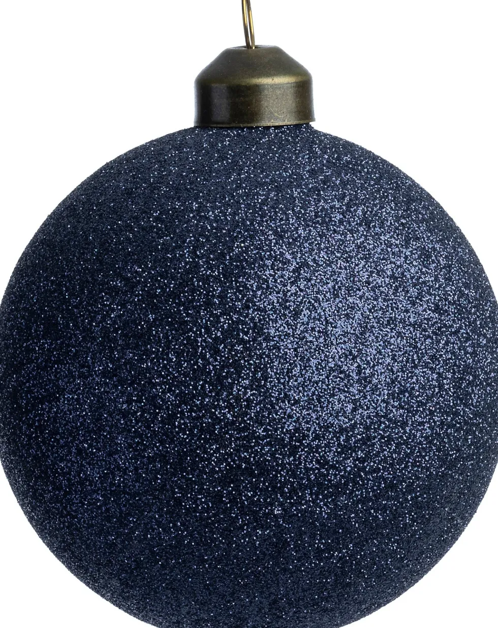 Intratuin kerstbal Boyd donkerblauw D 8 cm