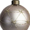 Intratuin kerstbal Bridie lichtbruin D 8 cm