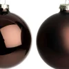 Intratuin kerstbal bruin D 10 cm 4 stuks