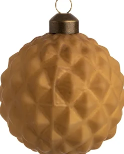 Intratuin kerstbal Bude ruit klein goud D 8 cm
