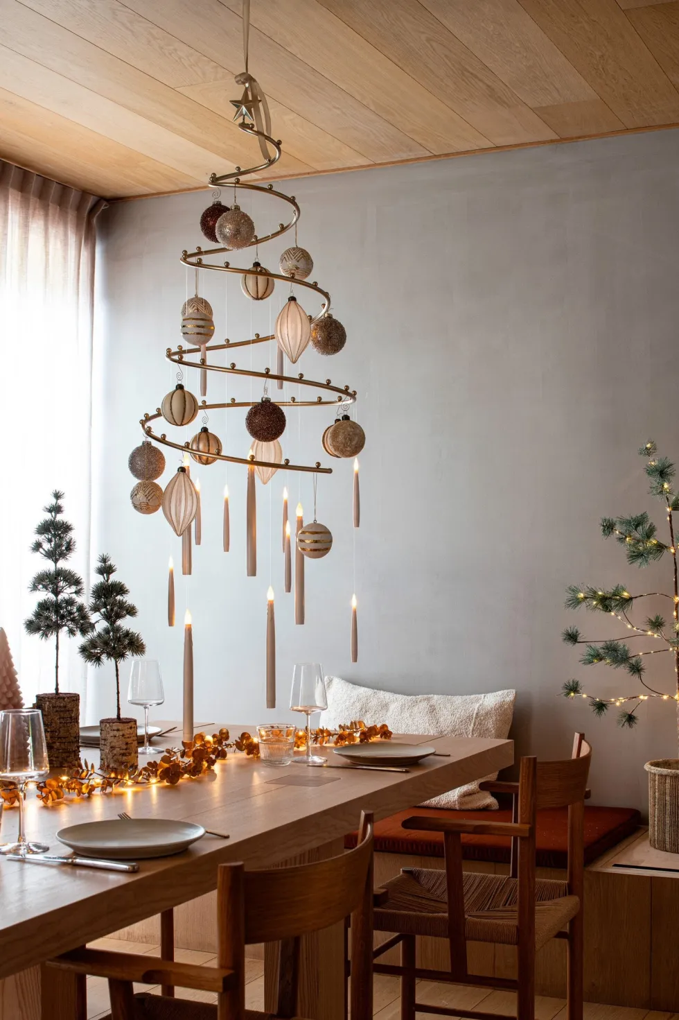 Intratuin kerstbal Bunclody taupe D 8 cm