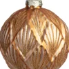 Intratuin kerstbal Cairndow goud bladeren D 8 cm