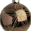 Intratuin kerstbal Cairndow bruin bloem D 8 cm