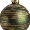 Intratuin kerstbal Callie groen D 10 cm