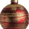 Intratuin kerstbal Callie rood D 8 cm
