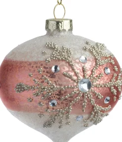 Intratuin kerstbal Callum roze ui D 8 cm