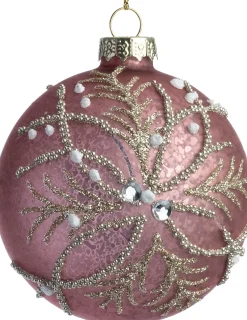 Intratuin kerstbal Cameron roze D 8 cm