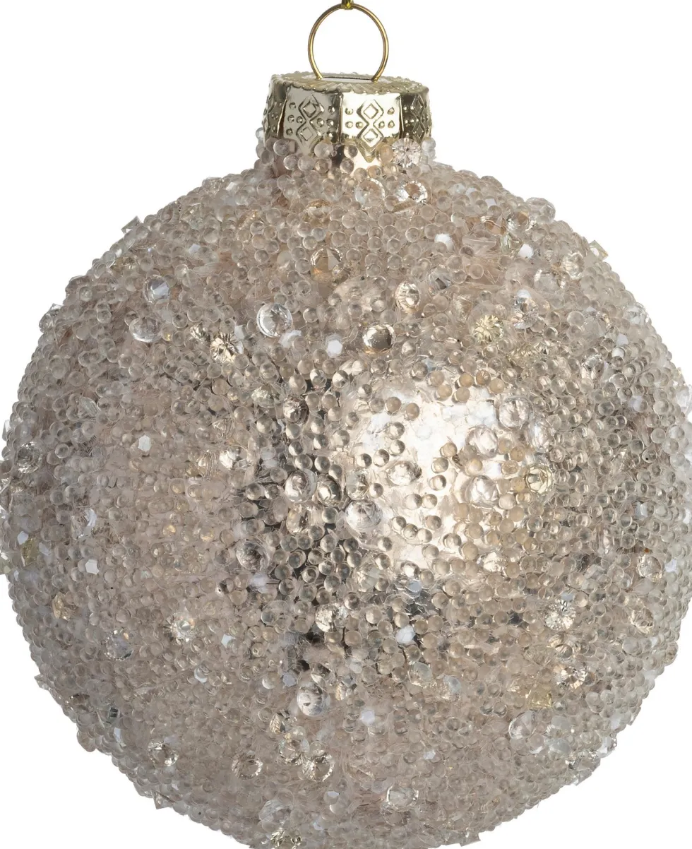 Intratuin kerstbal Castlerea grijs D 8 cm