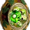 Intratuin kerstbal Clane goud D 6,5 H 11,5 cm
