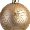 Intratuin kerstbal Cousland goud bloem D 10 cm