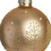 Intratuin kerstbal Cree goud kerstboom D 8 cm