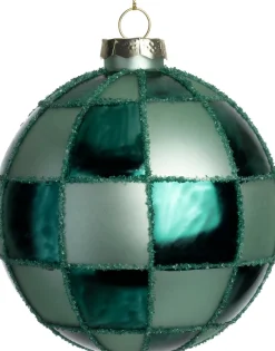 Intratuin kerstbal Cross groen D 10 cm