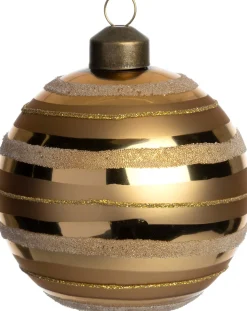 Intratuin kerstbal Crowley goud D 8 cm
