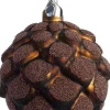 Intratuin kerstbal Deina donkerbruin D 8 cm