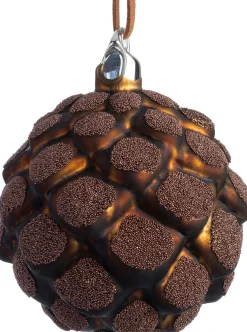 Intratuin kerstbal Deina donkerbruin D 8 cm