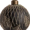 Intratuin kerstbal Dex bepareld zwart D 8 cm
