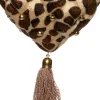 Intratuin kerstbal dierenprint met kwastbruin D 10 cm