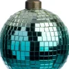 Intratuin kerstbal Disco goud / blauw D 8 cm