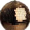 Intratuin kerstbal Disco koper / goud D 8 cm