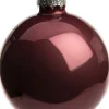 Intratuin kerstbal donkerroze D 8 cm 6 stuks