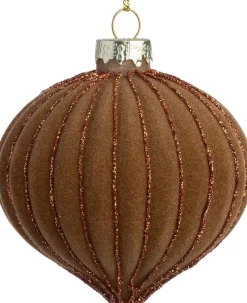 Intratuin kerstbal Donnan bruin ui D 8 cm