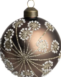 Intratuin kerstbal Eeklo bruin D 8 cm