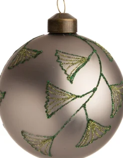 Intratuin kerstbal Ellon grijs D 8 cm