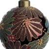 Intratuin kerstbal Elsie bordeaux blad D 8 cm