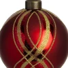 Intratuin kerstbal Endy rood D 8 cm