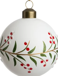 Intratuin kerstbal Essen wit D 8 cm