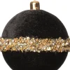 Intratuin kerstbal Essie zwart D 8 cm