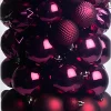 Intratuin kerstbal Flint box bordeaux D 4 / 6 / 8 cm 100-delig