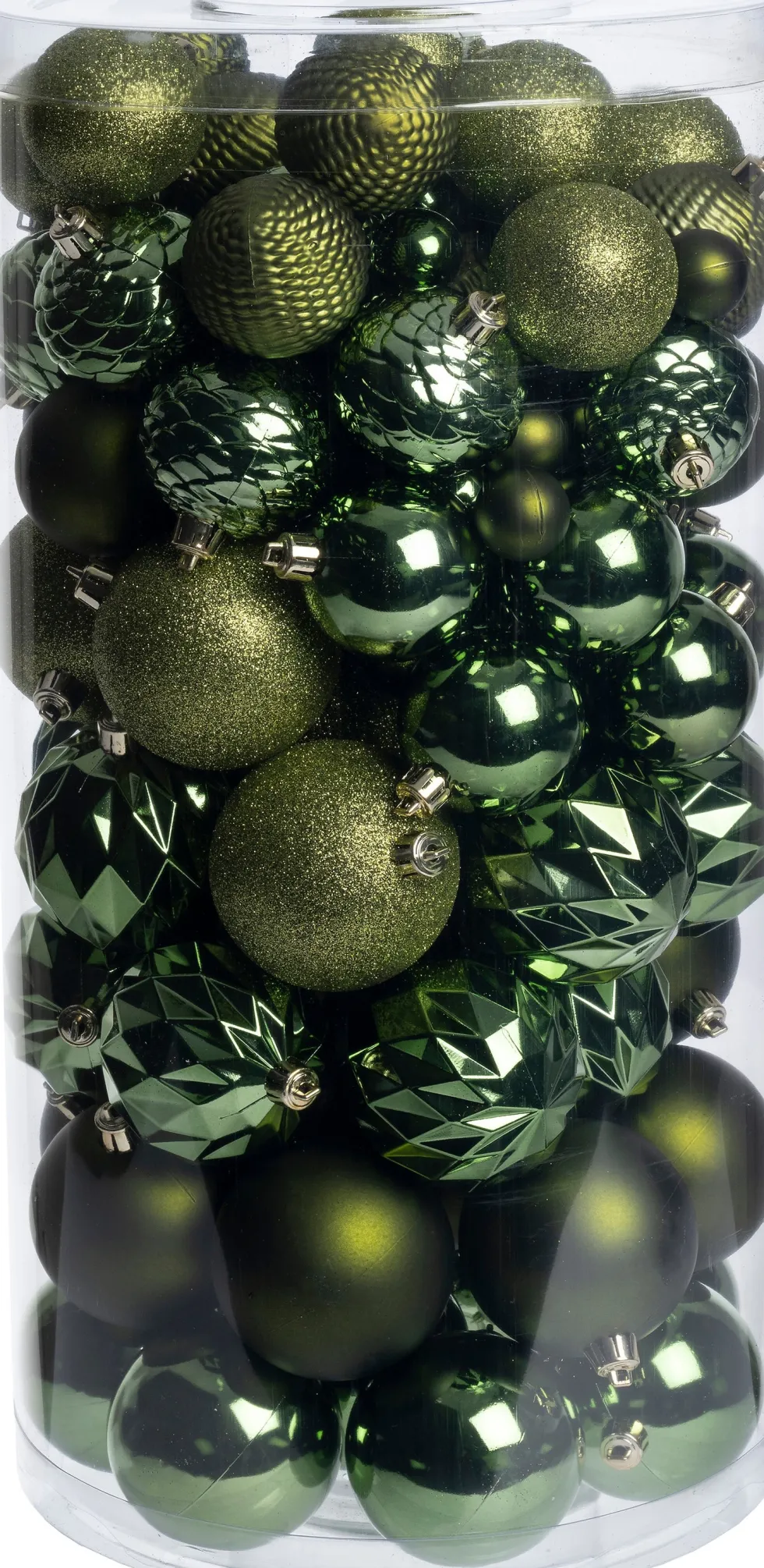 Intratuin kerstbal Flint box groen D 4 / 6 / 8 cm 100-delig