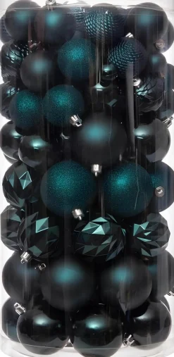 Intratuin kerstbal Flint box groen D 4 / 6 / 8 cm 100-delig