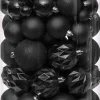 Intratuin kerstbal Flint box zwart D 4 / 6 / 8 cm 100-delig