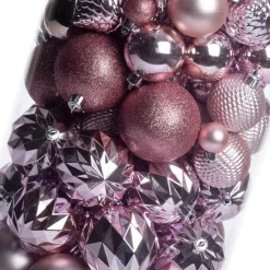 Intratuin kerstbal Flint box roze D 4 / 6 / 8 cm 100-delig