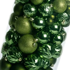 Intratuin kerstbal Flint box lichtgroen D 4 / 6 / 8 cm 100-delig
