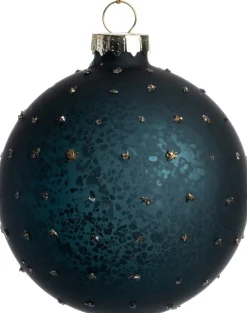 Intratuin kerstbal Flitwick blauw D 8 cm